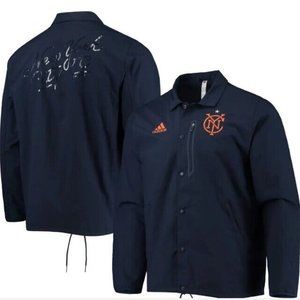 $85 Men's LARGE Adidas New York City FC Anthem Jacket HB8483 MLS Soccer NYC L Lg